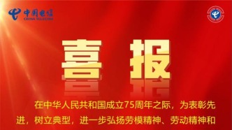 喜报！电信数智雄安超算云团队荣获“中央企业先进集体”称号！