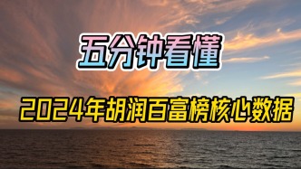 五分鐘看懂2024年胡潤百富榜核心數據