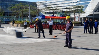 全民消防 生命至上——肇庆站派出所联合多部门开展消防应急演练